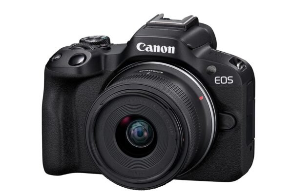 Canon EOS R50 RF-S18-45mm f/4.5-6.3 is STM Mirrorless Camera (Black)